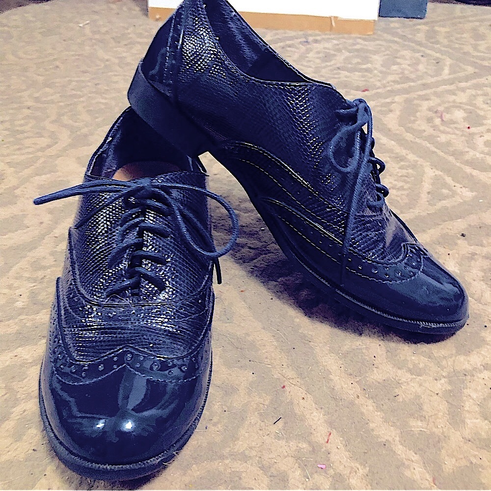 Cobalt Blue Oxford Dress Shoe